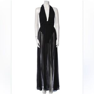 NEW ROXX Black Halter Maxi Dress / Pool wear